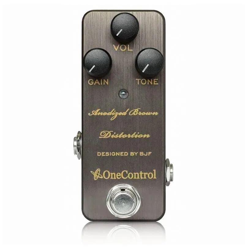One Control BJF Series Anodized Brown Distortion Guitar Effects Pedal