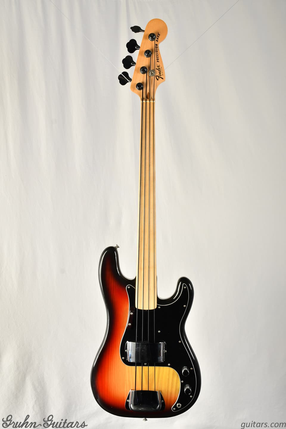 1980 Fender Precision Bass (Fretless) - Sunburst