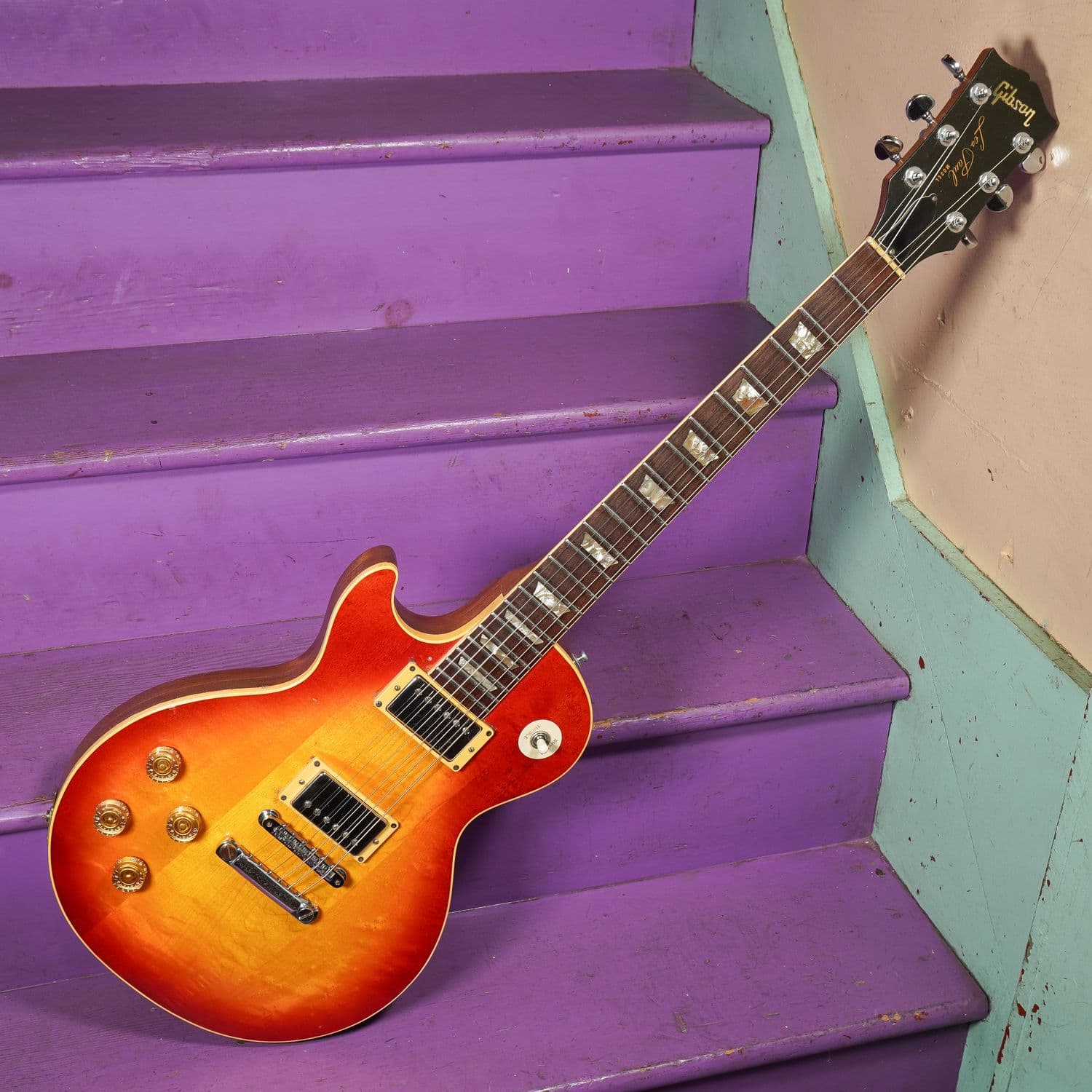 1974 Gibson Les Paul Deluxe Lefty Modded Electric Guitar