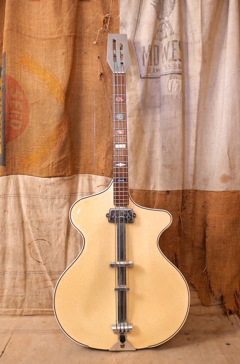 1960 Wandre Waid Bass Sparkle White