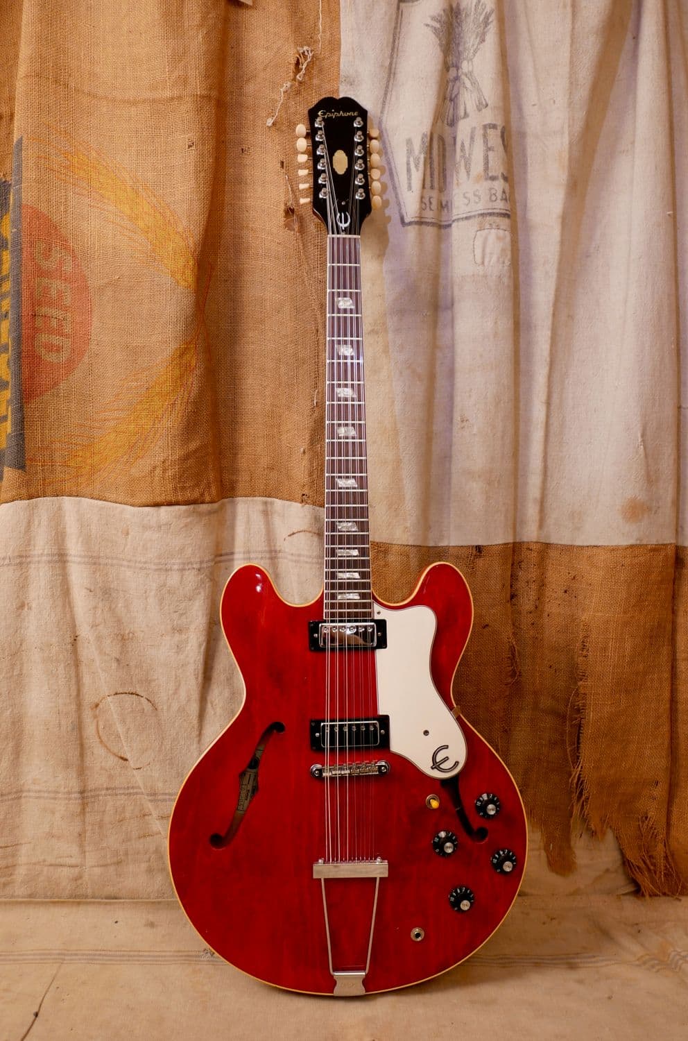 1967 Epiphone Riviera E-360TD-12 Cherry Red XII
