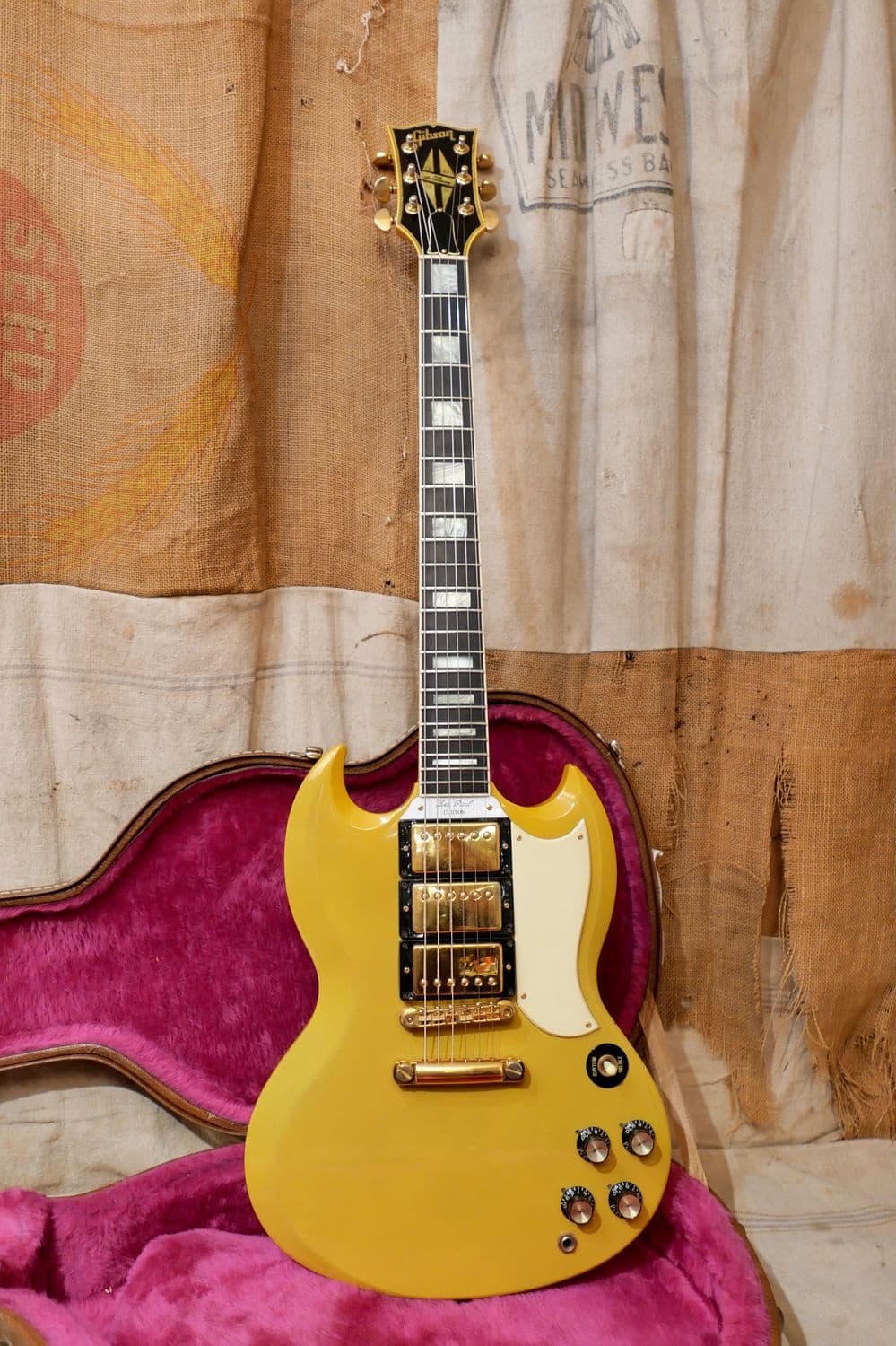 1991 Gibson Custom Shop 30th Anniversary '61 SG (LP) Custom TV Yellow