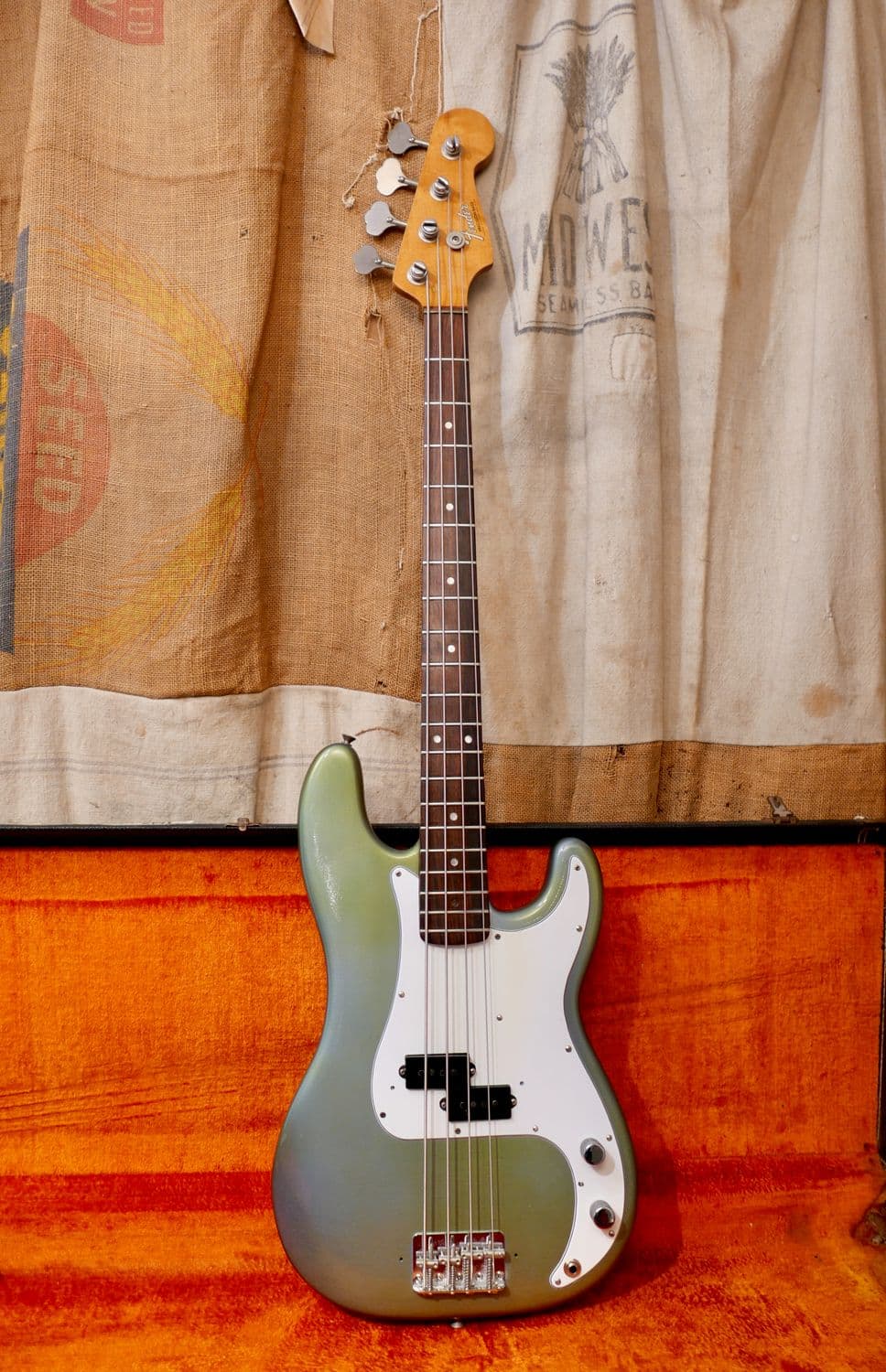 1966 Fender Precision Bass Ice Blue Metallic Refin