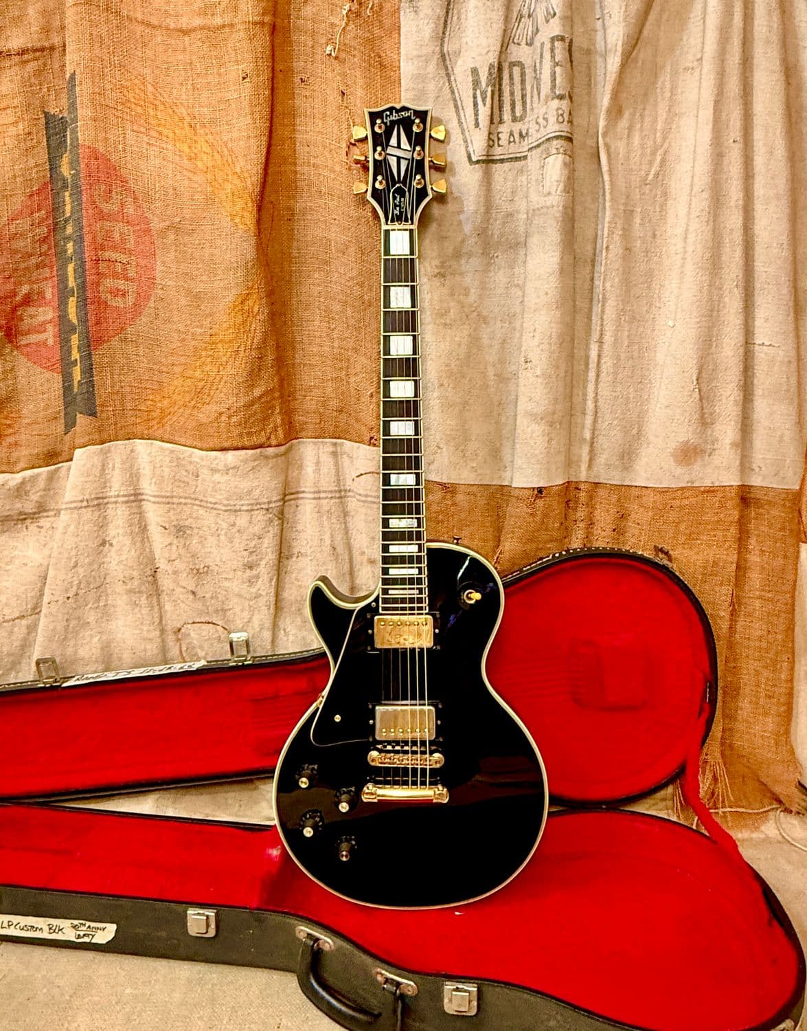 1974 20th Anniversary Gibson Les Paul Custom Lefty Black