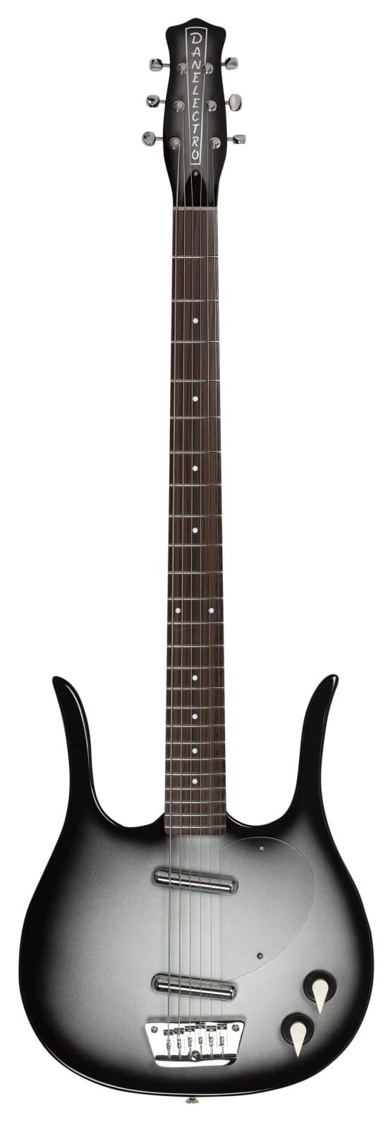 Danelectro Longhorn Baritone Electric Guitar Black Burst