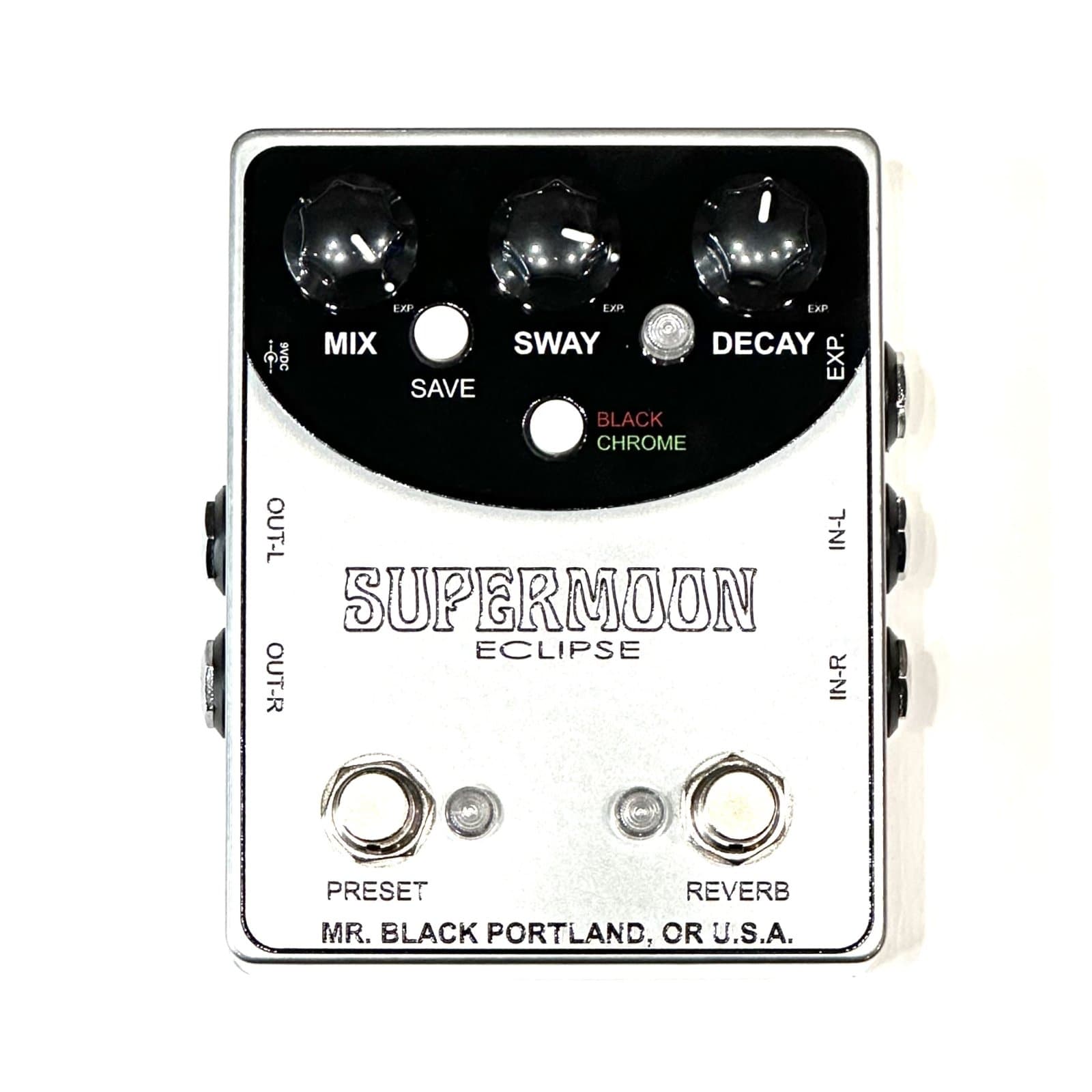 Mr. Black Supermoon Eclipse Stereo Reverb Pedal