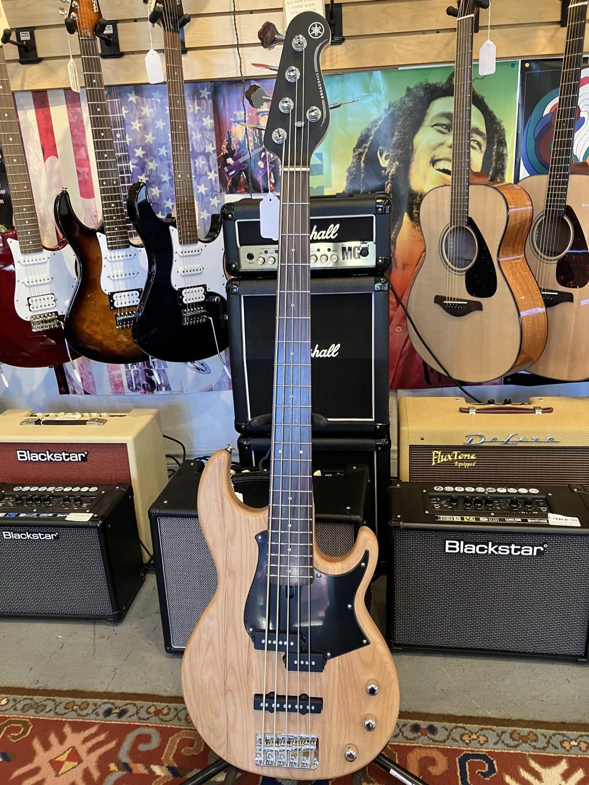 Yamaha BB235 5-string Bass Guitar - Yellow Natural Satin