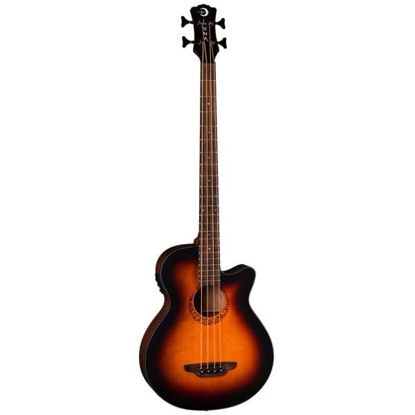 Luna Tribal 34 Scale Acoustic Bass w/Pickup
