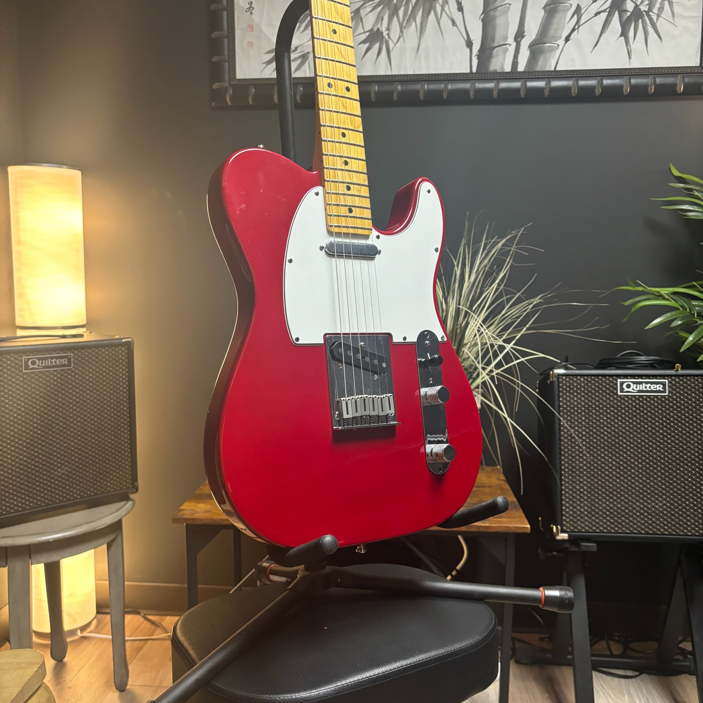 1995 AM Fender Std Tele Red w/OHSC - 8lb 1oz