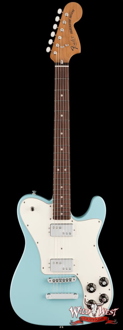 Fender Kingfish Delta Day Telecaster Deluxe Rosewood Fingerboard Daphne Blue 8.30 lbs