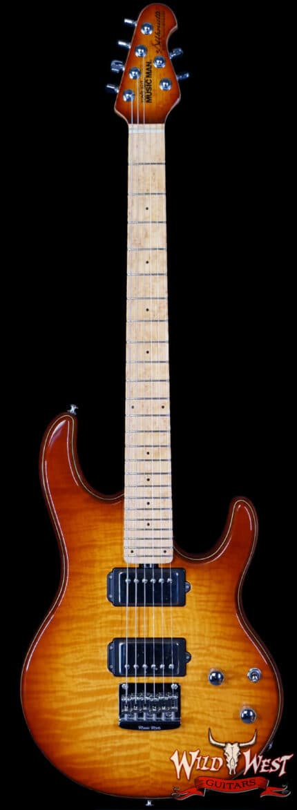 2006 Ernie Ball Music Man 20th Anniversary Silhouette Hardtail HH Birdseye Maple Neck & Fingerboard w/OHSC 7.15 lbs