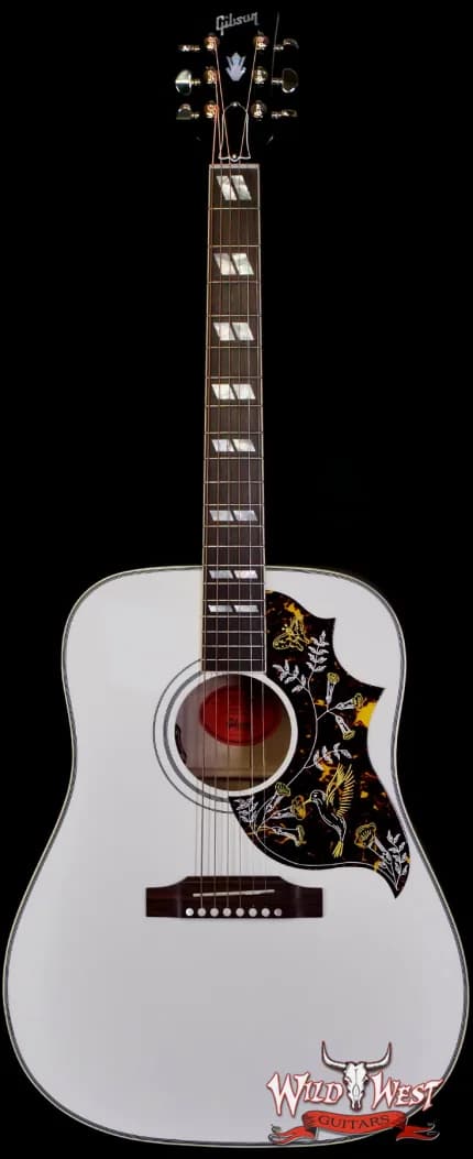 Gibson Custom Shop Greatest Hits Vol. II Hummingbird Maple Acoustic-Electric Guitar Alpine White 5.20 lbs
