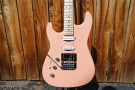 G&L USA Legacy HSS RMC Sunset Coral Left Handed 6-String Electric Guitar