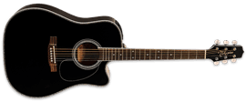 Takamine EF341DX  Black 6-String Acoustic Electric Guitar