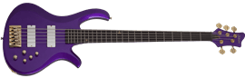 Schecter DIAMOND SERIES FreeZesicle-5 Freeze Purple   5-String Electric Bass Guitar