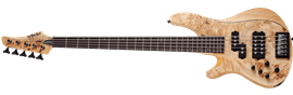 Schecter DIAMOND SERIES Reaper-5 LH Natural Satin Left Handed 5-String Electric Bass Guitar