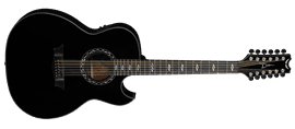 Dean Exhibition-12 Classic Black  12-String Acoustic Electric Guitar
