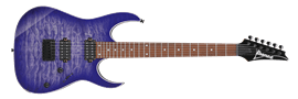 IBANEZ RG421QM CBB Cerulean Blue Burst 6-String Electric Guitar