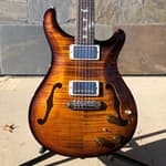 PRS Hollowbody II Piezo, 10 Top & Back, Black Gold 2024 Model