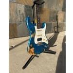 Used 2018 Fender Custom Shop 1969 Stratocaster HSS Heavy Relic Blue Sparkle