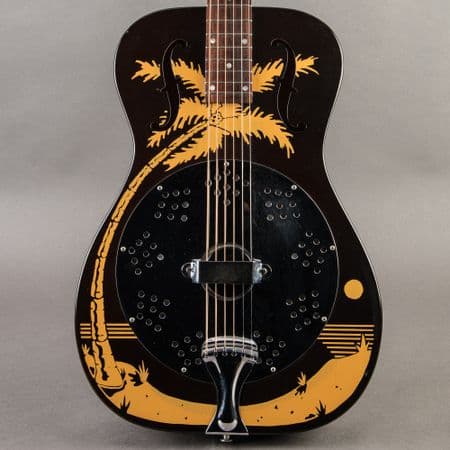 Dobro Duolian Hula Blues 1999, Palm Tree Stencil