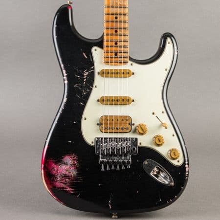 Fender Custom Shop Black Lightning Stratocaster 2026, Black over Pink Paisley