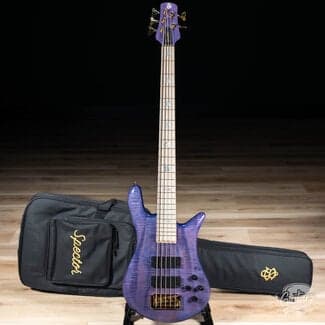 Spector Spector Euro 5 LX Maple Fingberboard 5-String Bass – Ultra Violet Gloss
