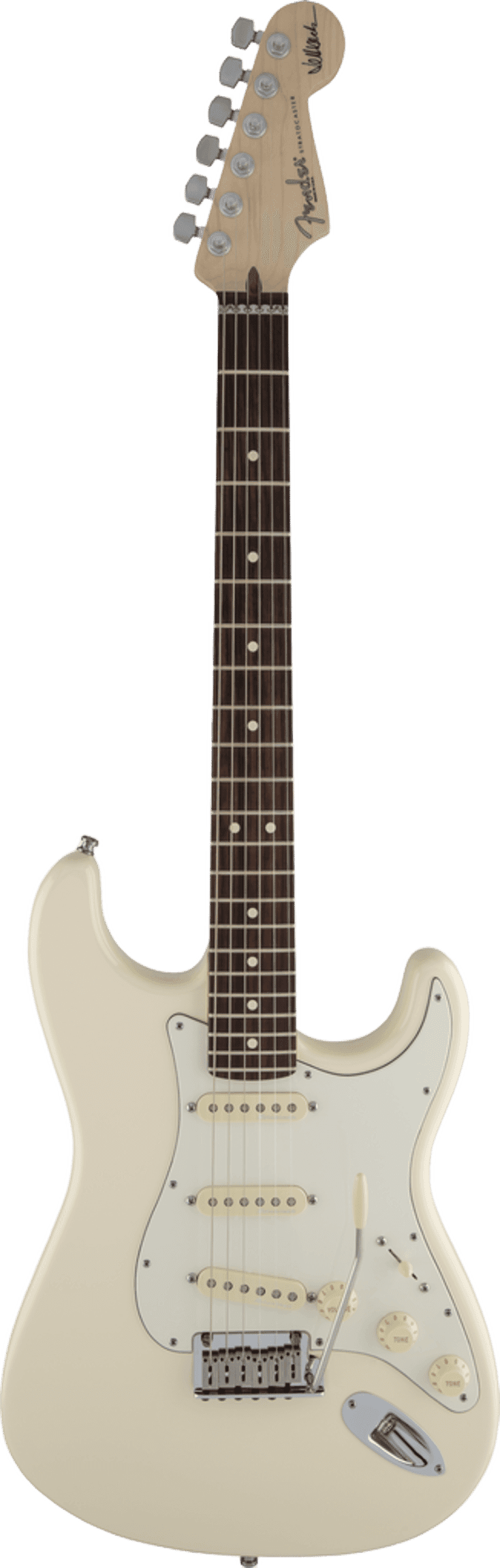 Fender Jeff Beck Stratocaster Rosewood Fingerboard Olympic White