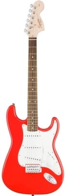 Squier Affinity Series Stratocaster, Laurel Fingerboard, Race Red