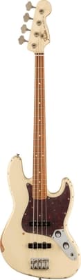 Fender 60th Anniversary Road Worn Jazz Bass, Pau Ferro Fingerboard, Olympic White