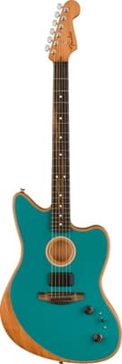 Fender American Acoustasonic Jazzmaster Ocean Turquoise Ebony Fingerboard