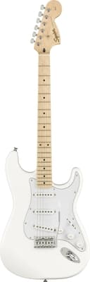 Squier FSR Affinity Series Stratocaster, Maple Fingerboard, Olympic White