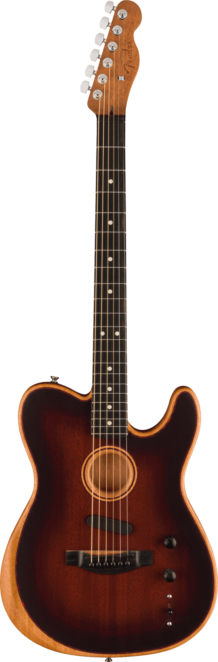 Fender American Acoustasonic Telecaster All-Mahogany, Ebony Fingerboard, Bourbon Burst