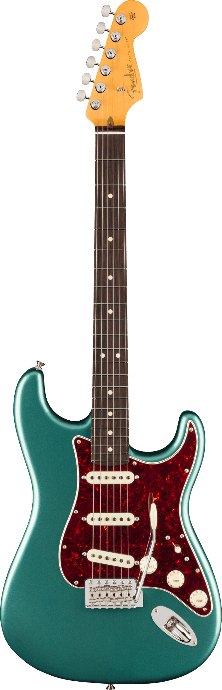 Fender American Professional Classic Stratocaster, Maple Fingerboard, Faded Sherwood Green Metallic