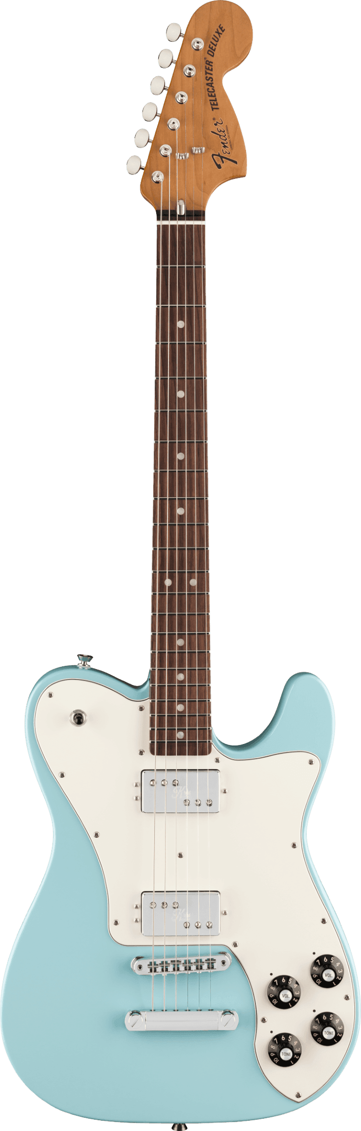 Fender Kingfish Delta Day Telecaster Deluxe, Rosewood Fingerboard, Daphne Blue