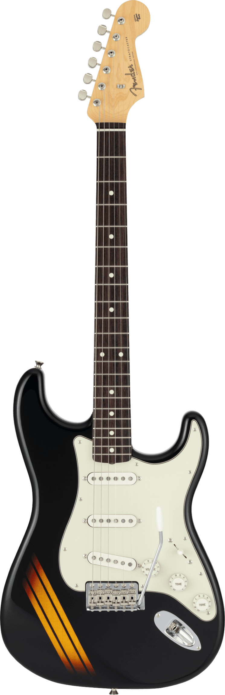 Fender Made in Japan Traditional 2025 Collection, 60s Stratocaster, Rosewood Fingerboard, Competition Black / 3-Color Sunburst