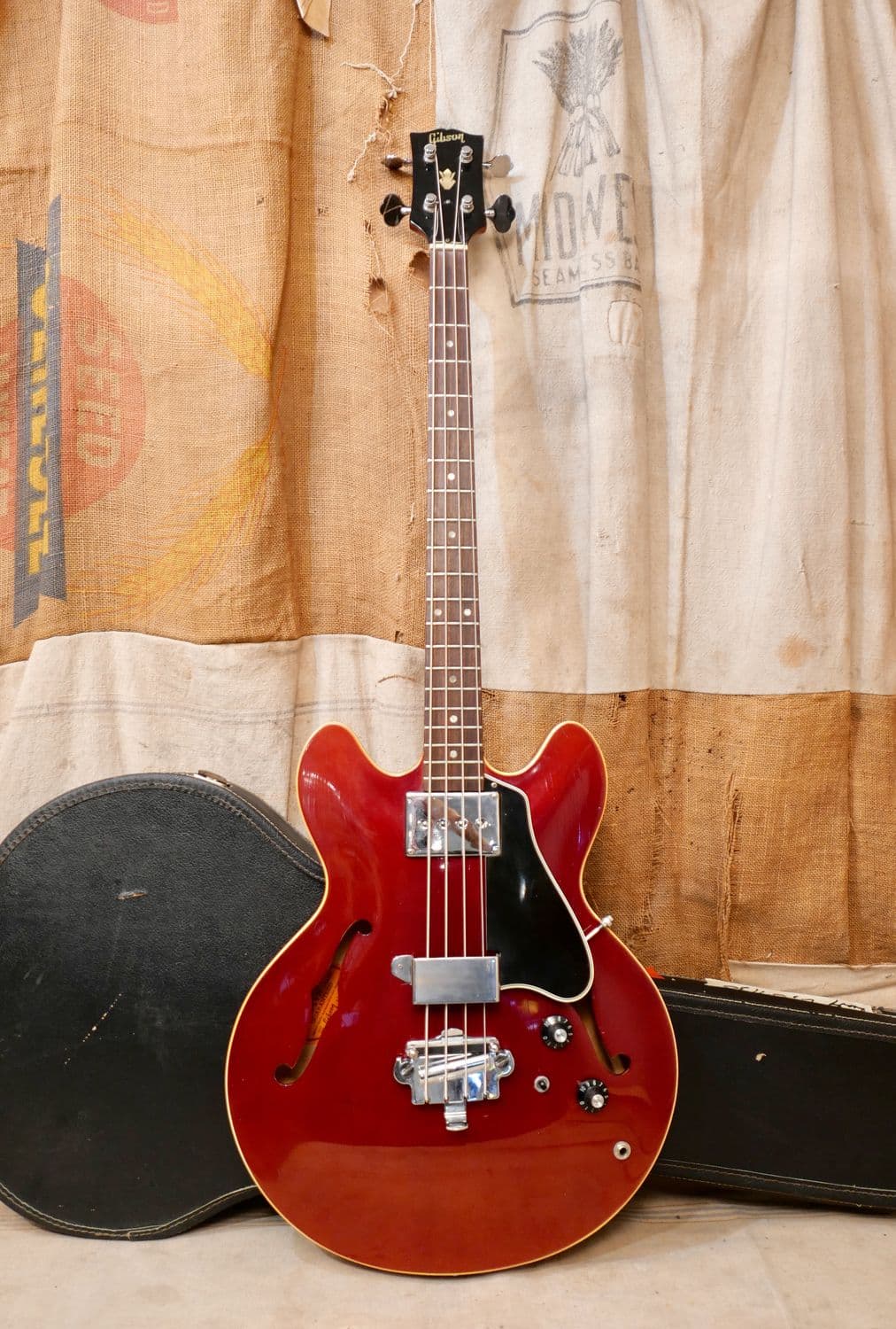 1967 Gibson EB-2 Sparkling Burgundy