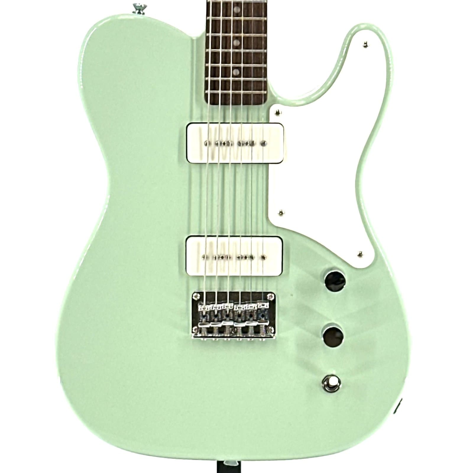 Used Squier Paranormal Series Baritone Cabronita Telecaster - Surf Green w/ Gig Bag