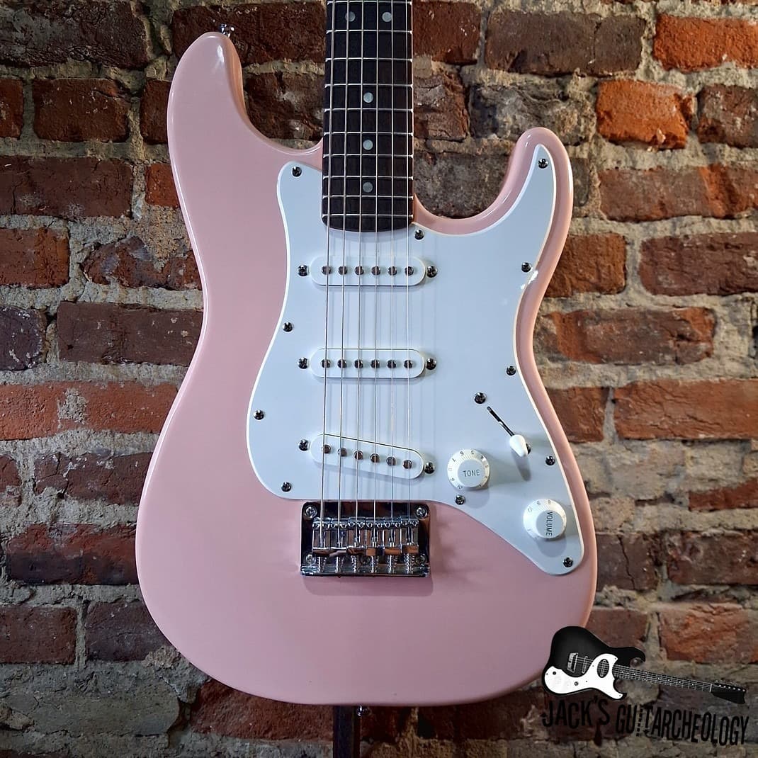 Squier Mini Stratocaster Electric Guitar (2020s - Shell Pink)
$165.00