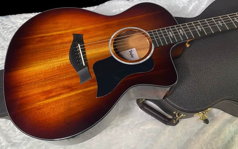 NEW! Taylor 224ce-K DLX Grand Auditorium Acoustic-Electric Guitar - Tobacco - 4.9lbs - Authorized Dealer - G06266