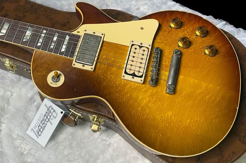 NEW! Gibson Custom Limited Edition 1959 Les Paul Standard Reissue - Birdseye Maple Top - Peach Tea Burst - Light Aged - BOTB Pg 151 - Authorized Dealer - 8.9 lbs - G07935