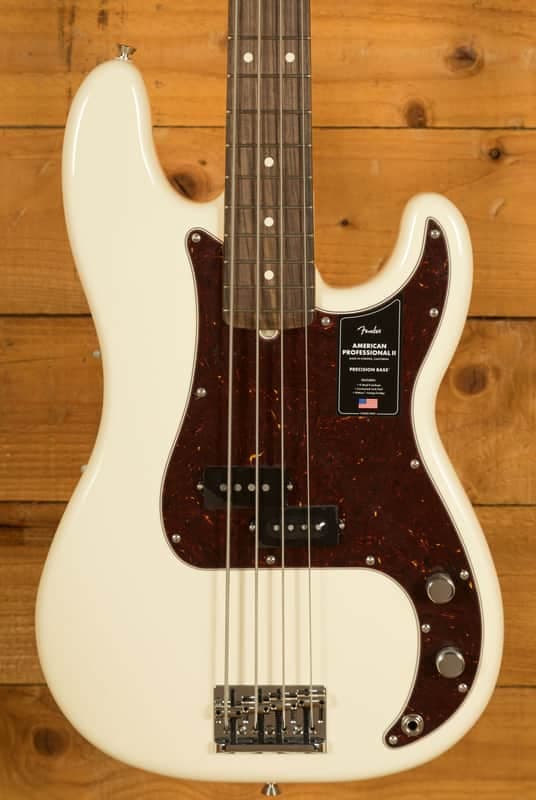 Fender American Professional II Precision Bass - Rosewood - Olympic White