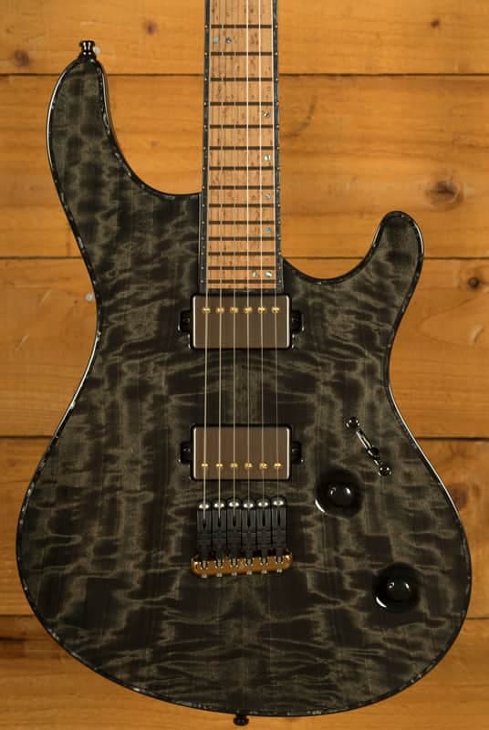 Mayones Regius 6 - TEW Birdseye Maple - Trans Graphite Gloss