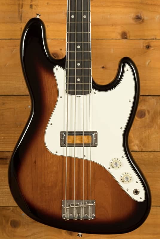 Fender Gold Foil Jazz Bass - Ebony - 2-Colour Sunburst