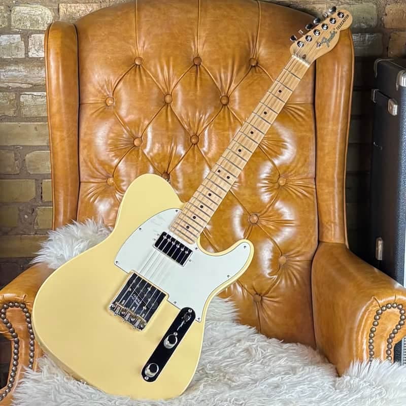 2021 Fender American Performer HS Telecaster Olympic White Made In USA Electric Guitar W/ Hardshell Case!