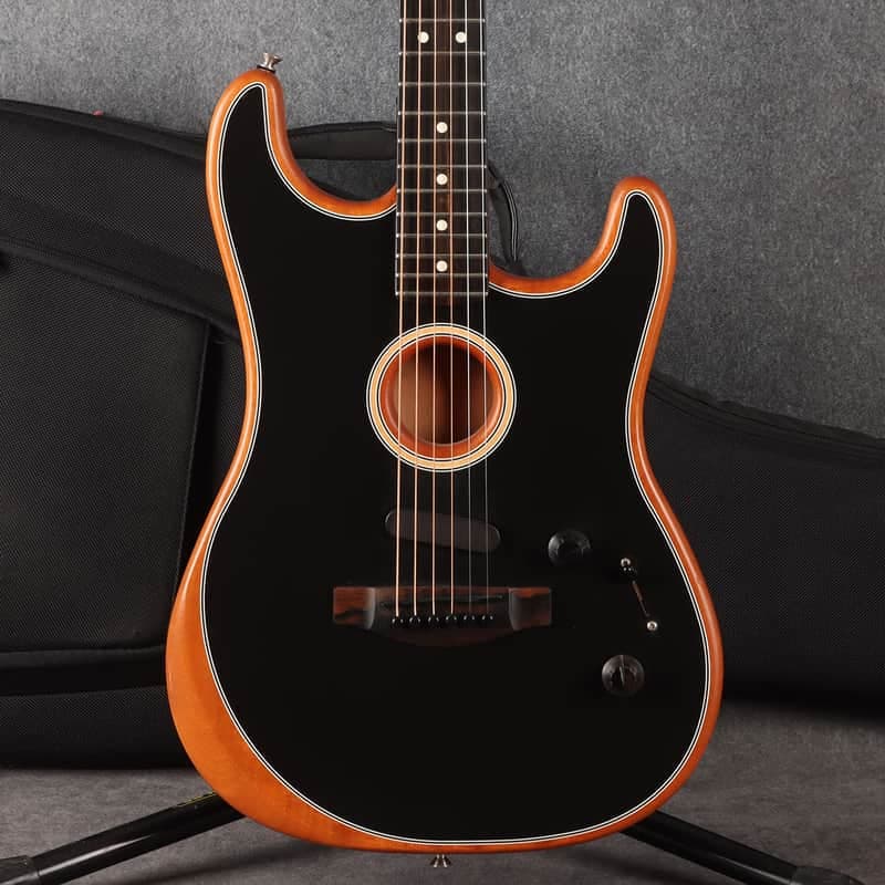 Fender American Acoustasonic Stratocaster - Black - 2nd Hand