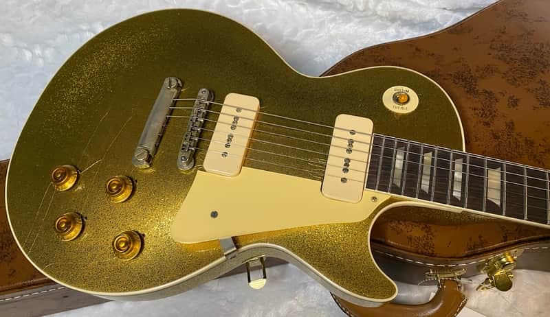 Mint MINT Gibson Custom Shop Murphy Lab '56 Les Paul ALL GOLD SPARKLE Reissue - Ultra Light Aged - 8.6 lbs - Authorized Dealer - G05052