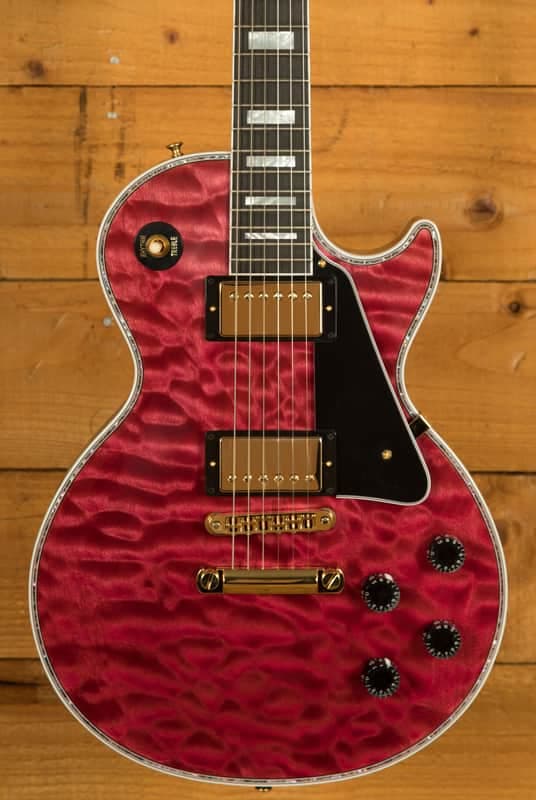 Gibson Custom Les Paul Custom 5A Quilt | Chablis Pink - VOS 1-Piece Top!!