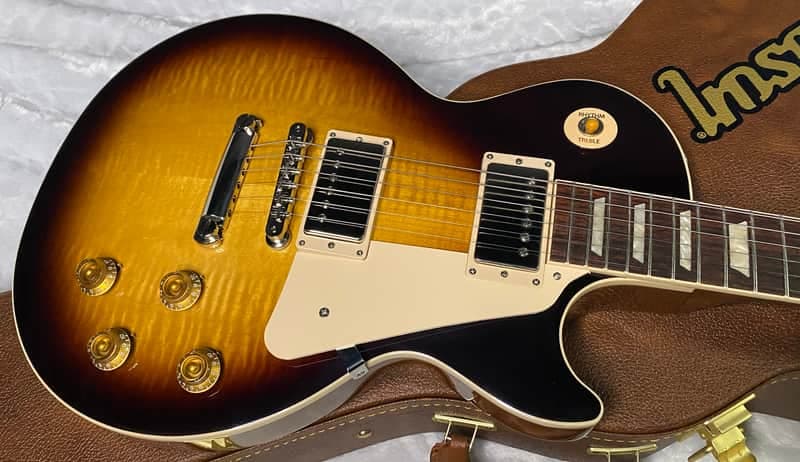 NEW! ! Gibson Les Paul 50's Standard - Tobacco Sunburst - Beautiful Curly / Quilty Flame Maple Top - Authorized Dealer - 9.6 lbs - G07575