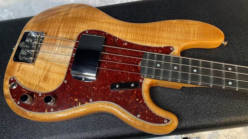 NEW! Fender Artisan Koa Precision Bass NOS - Ebony Fingerboard Natural Koa Finish - Absolutely Beautiful - Flamed Maple Neck - Authorized Dealer - 9.65lbs - G06782